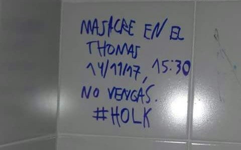 Una amenaza en el baño de una escuela provocó susto en la comunidad educativa