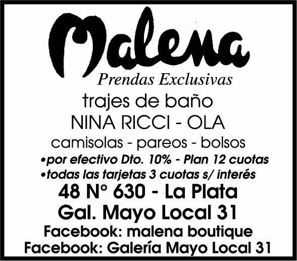 Malena te ofrece prendas exclusivas