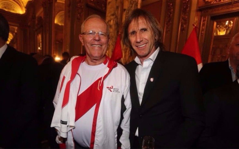 El presidente de Perú recibió a Gareca por la clasificación al Mundial