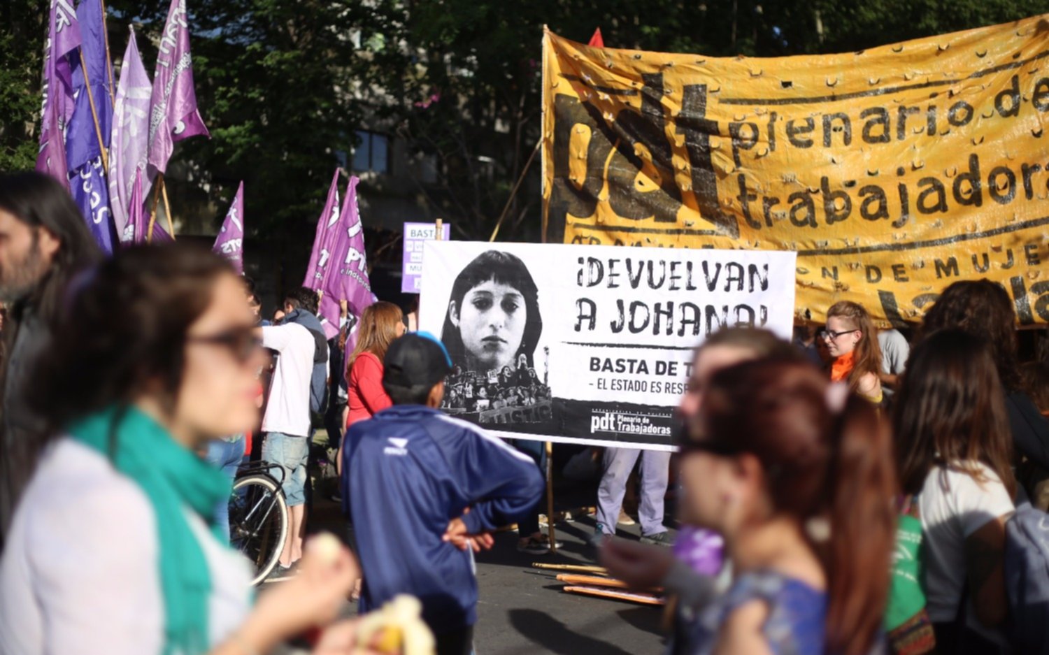 Marcharon por Johana, la joven desaparecida hace cuatro meses