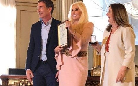 Distinguieron a Susana Giménez como ciudadana ilustre porteña