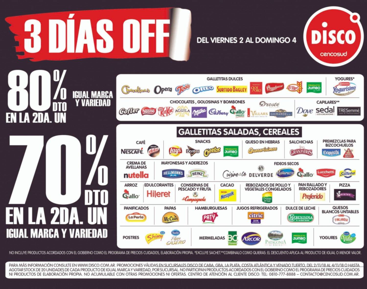 ¿Querés que el dinero te rinda más? Tres días "off" en Disco con las mejores ofertas
