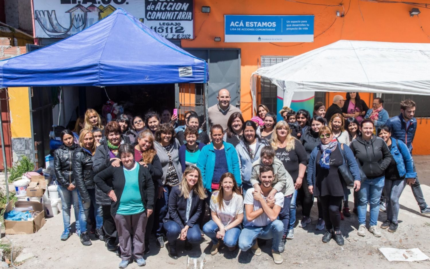 Recorrieron la sede de la Liga de Acción Comunitaria