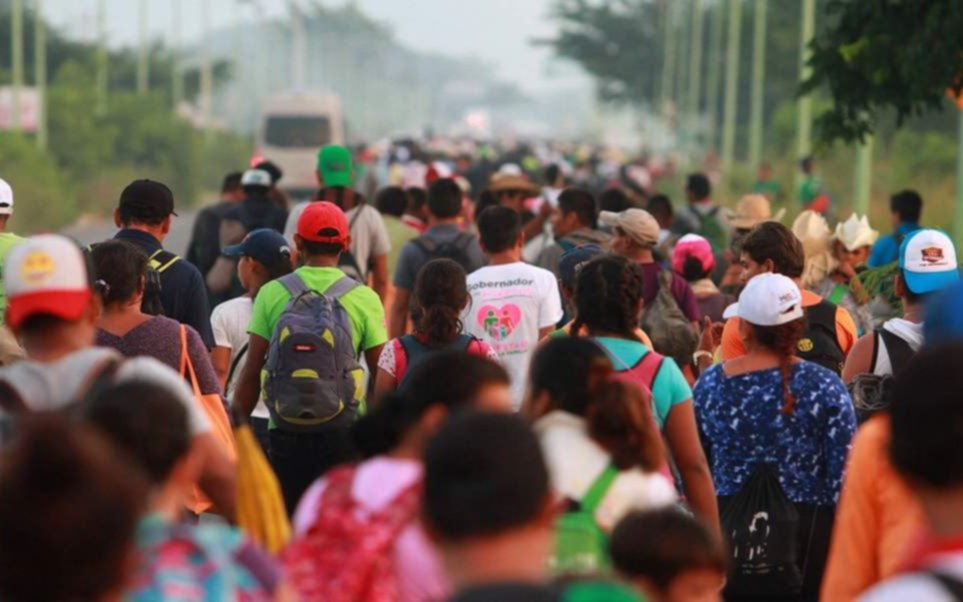Los primeros migrantes de la caravana llegaron a la ciudad de México