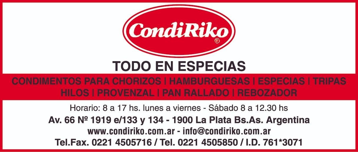 Condiriko: todo para la carneada