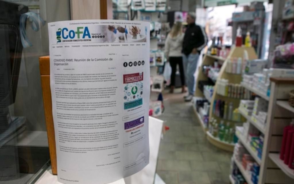 Las farmacias no atenderán el miércoles por una movilización