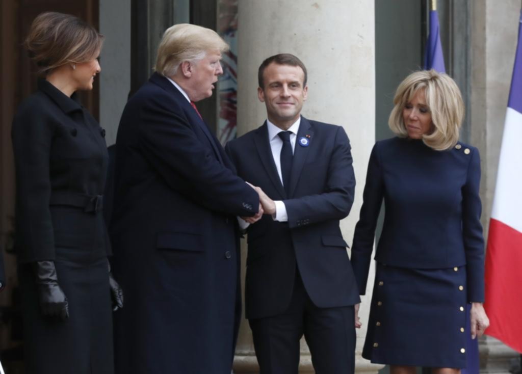 Trump y Macron buscaron bajarle el tono a sus disputas sobre la defensa europea