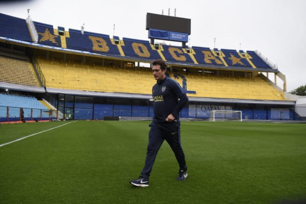 Los jugadores se “guardaron” tras el entrenamiento liviano en el gimnasio de Casa Amarilla