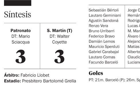 Lluvia de goles y un empate que no estaba en los cálculos