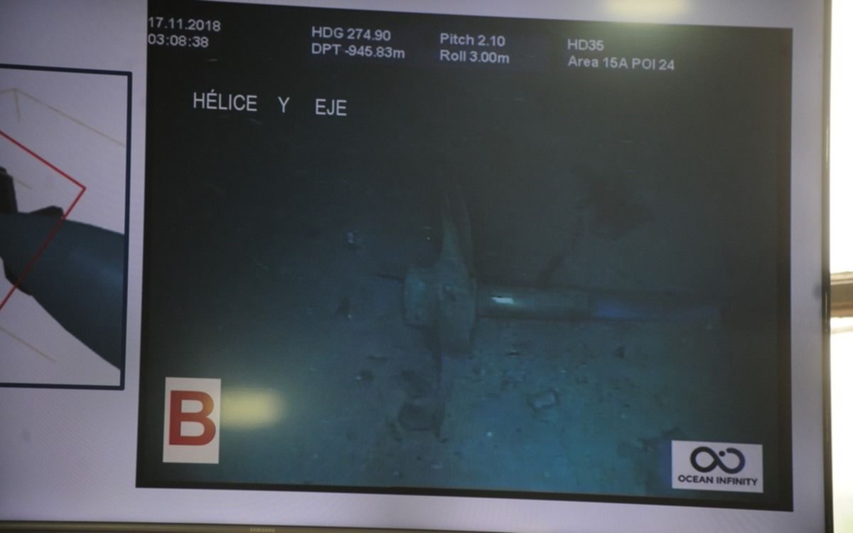 Las primeras fotos: así se encuentra el submarino el ARA San Juan tras el hallazgo 