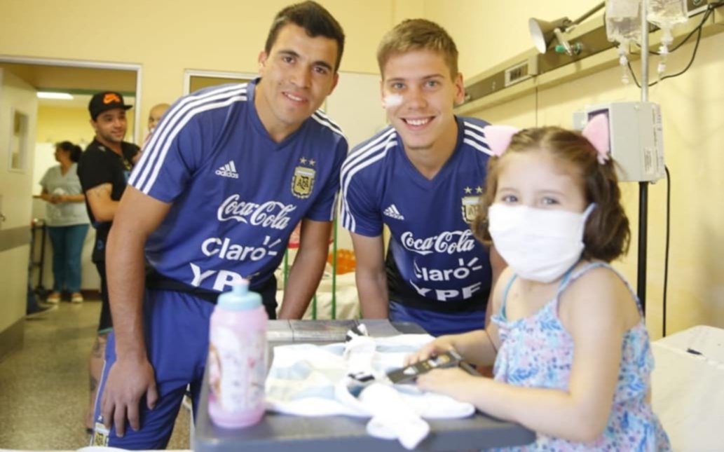 Gran gesto de la Selección con chicos del Hospital de Niños de Córdoba