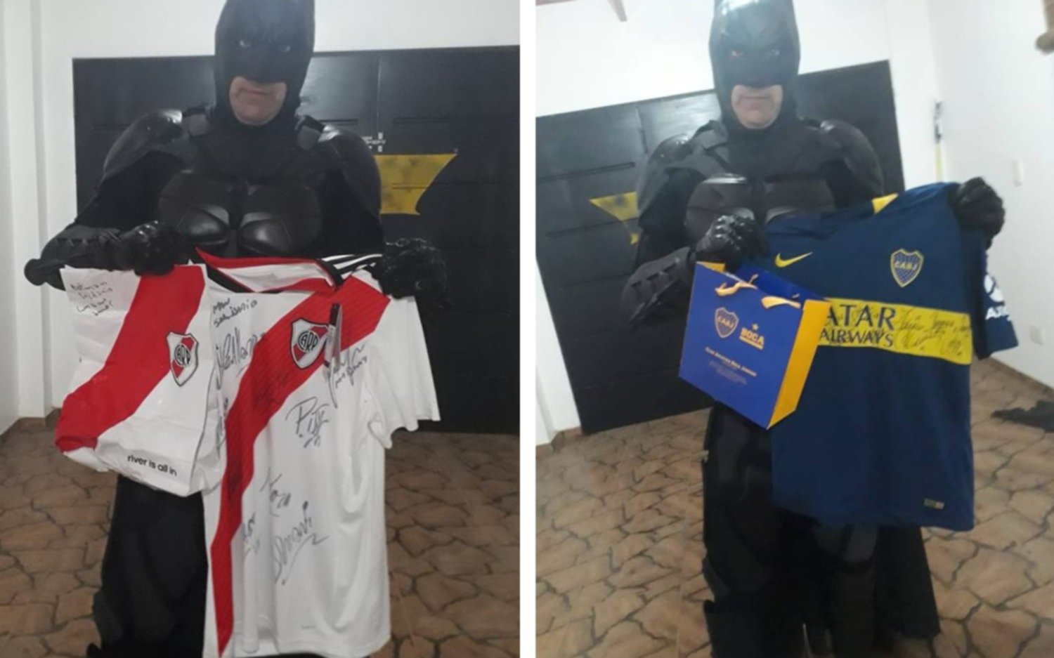 Campeones de la solidaridad: Batman sorteará camisetas donadas por  jugadores de River y Boca - La Ciudad