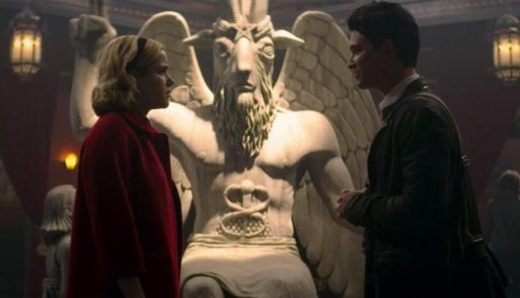 Un grupo satánico denunció a Netflix por plagiar una estatua en la serie “Sabrina”