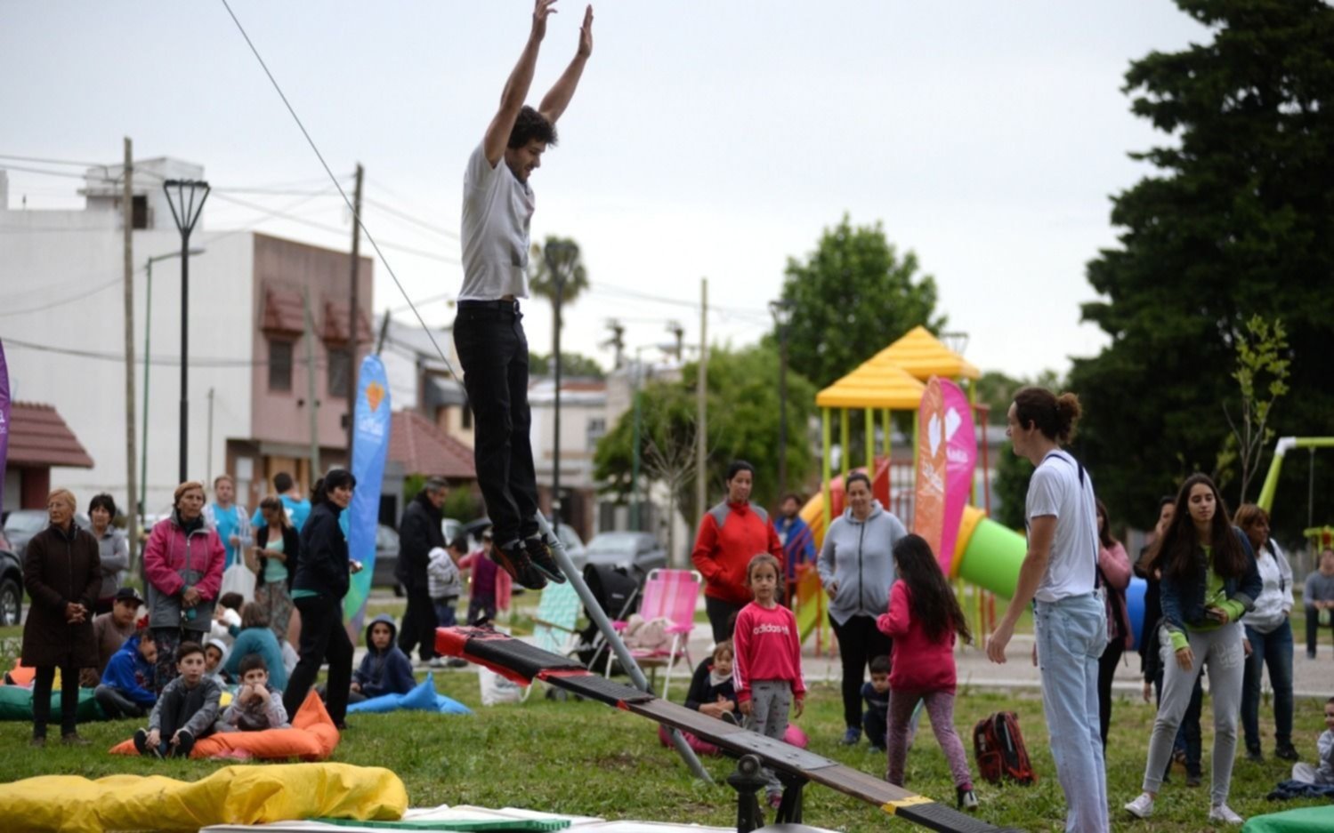 Por mal tiempo, se suspendieron en Melchor Romero las actividades por el Anivesario de la Ciudad