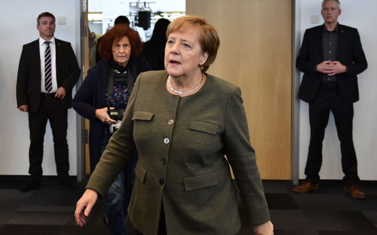 Llegó Angela Merkel para participar del G20