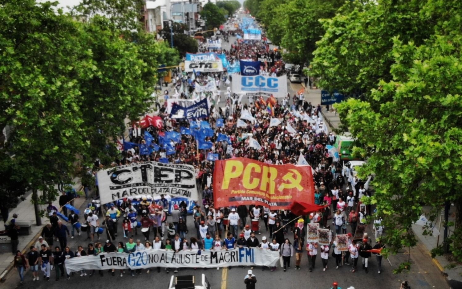 Se realizó la marcha contra el G20: hubo varios detenidos pero sin incidentes