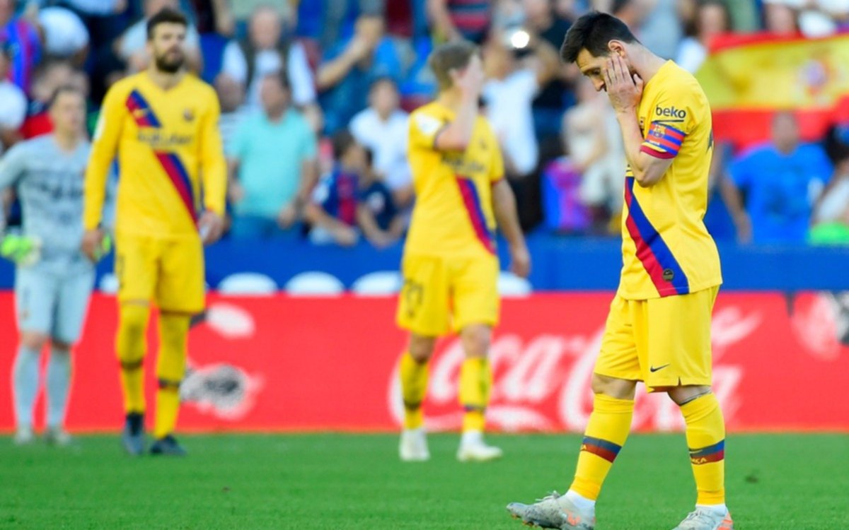 Pese al gol de Messi, Barcelona cayó frente a Levante