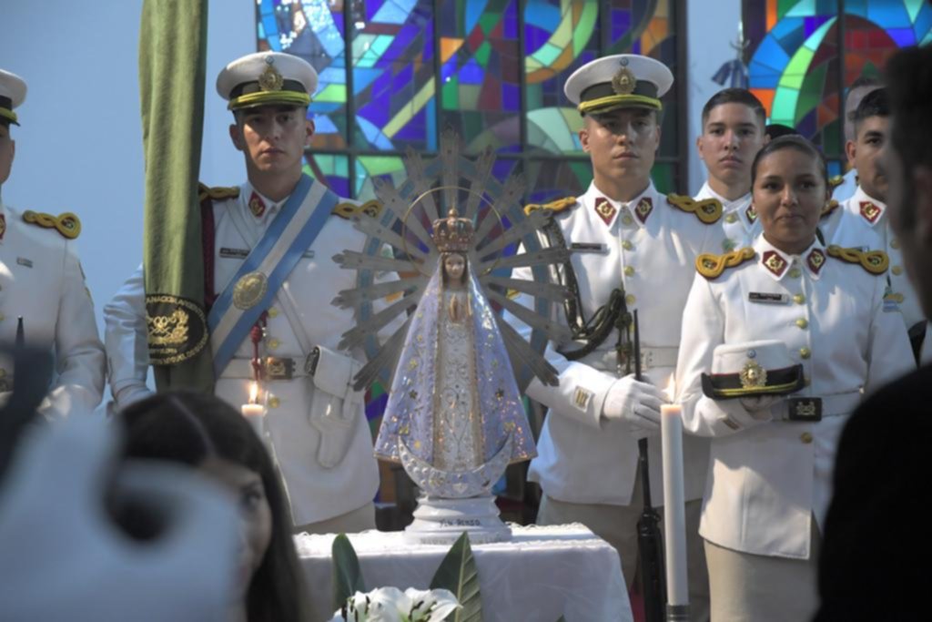 La Virgen de “Malvinas” ya está en Argentina