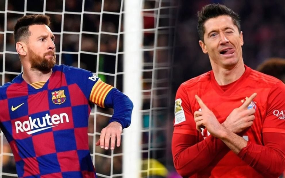 La pelea a puro gol de Lio Messi que lo enfenta a Robert Lewandowski
