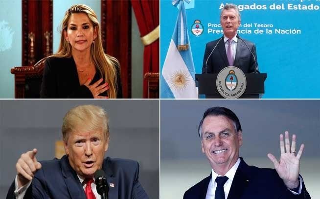 Brasil y EEUU ya reconocieron a Añez como presidenta de Bolivia, mientras Argentina "lo estudia"