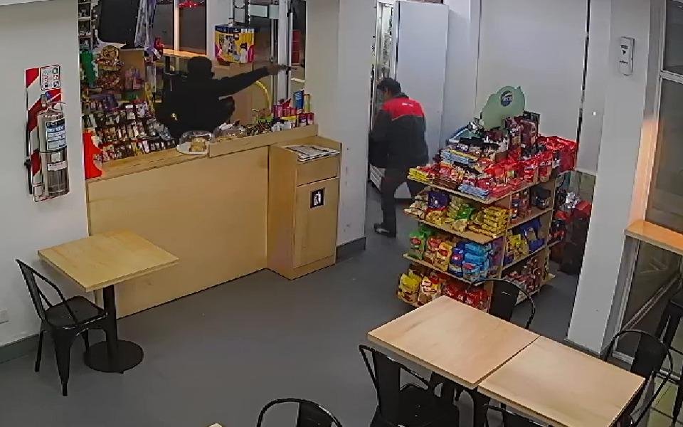 Las secuencias quedaron grabadas por las cámaras