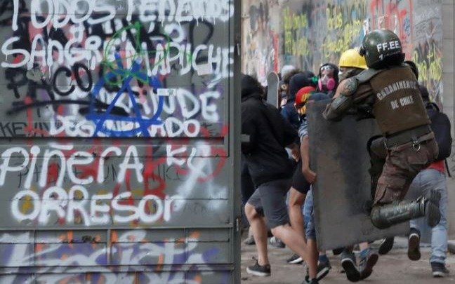 La sexta semana de marchas en Chile se inicia con protestas y llamado a un paro nacional