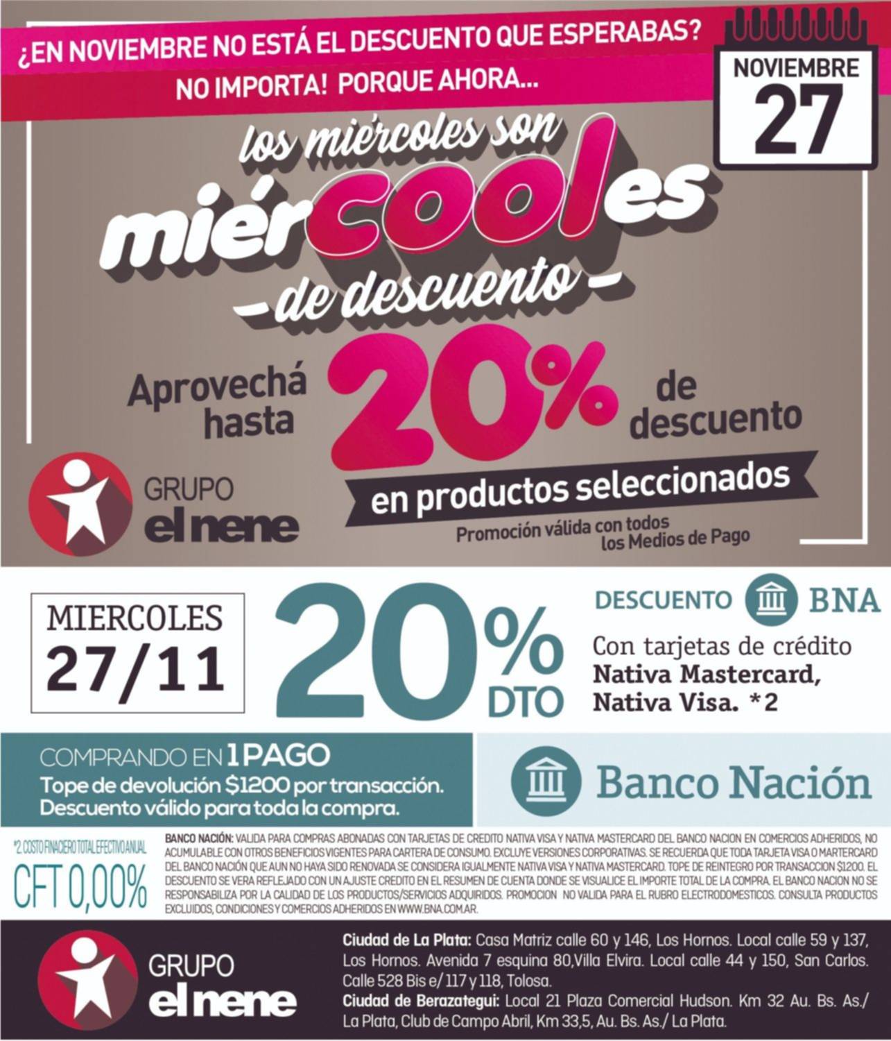Miércoles de 20% de descuento para llenar el changuito