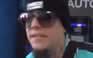 Furioso y violento, Alex Caniggia increpó a un cronista en Ezeiza