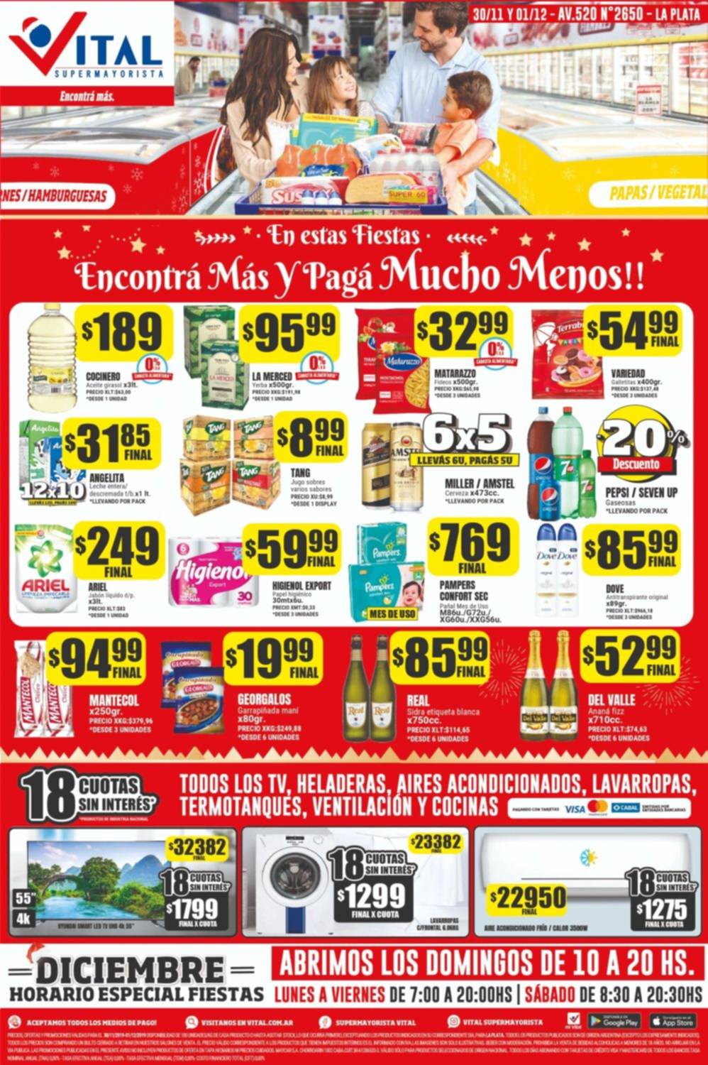 Las ofertas de los mayoristas son también para las familias