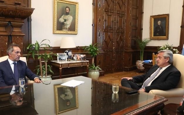 Fernández recibió a Scioli en la Rosada