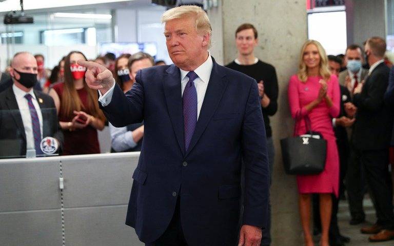 Trump, confiado: "Estamos muy bien en todo el país"