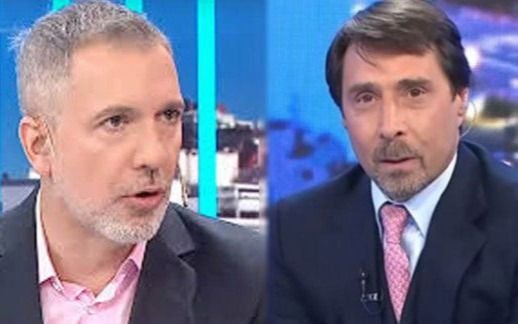 Pelea de periodistas: Feinmann esperó su momento y le pegó dos veces a Duggan 