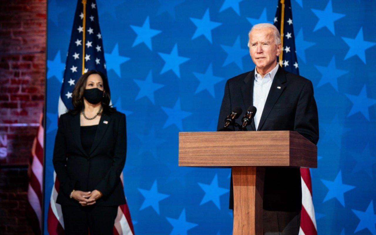 Joe Biden venció a Trump y es presidente de los EE.UU., Kamala Harris la primera mujer afroamericana vicepresidente