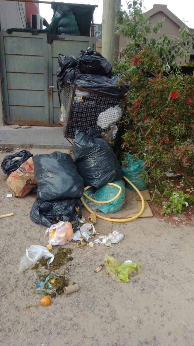 Asegura que en un sector de Villa Elisa "hace 5 días que no pasa el basurero"