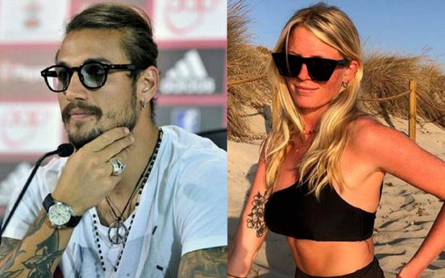 Daniel Osvaldo presentó a su nueva novia, una joven de 24 años