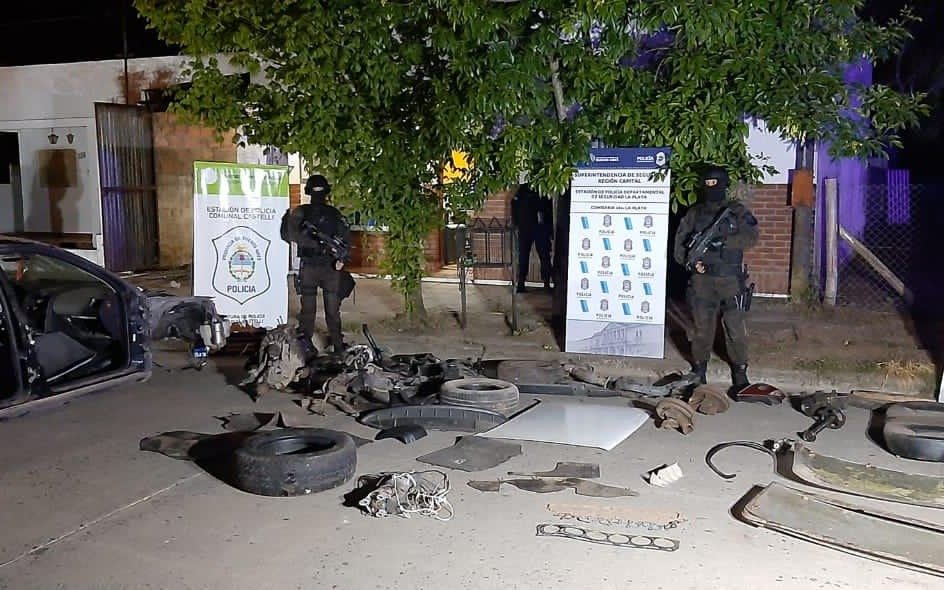 Robaban autos, los desguazaban y los vendían en La Plata y el Conurbano