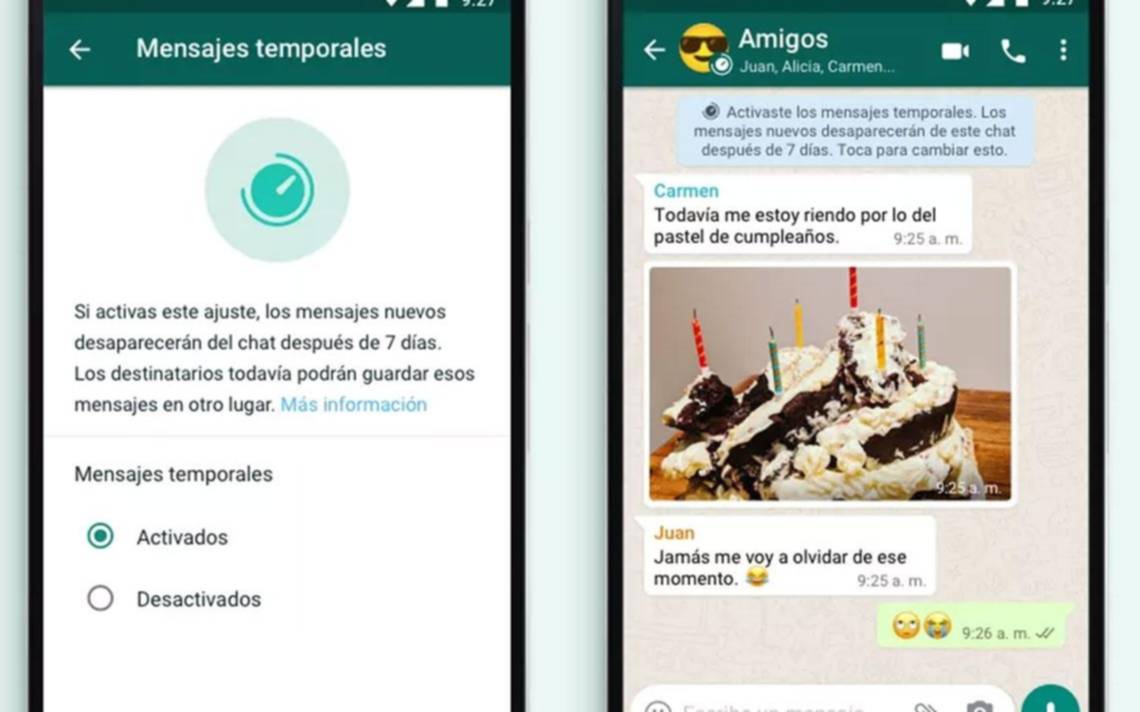 Llegan a WhatsApp los mensajes temporales: cómo funcionan y para qué sirven