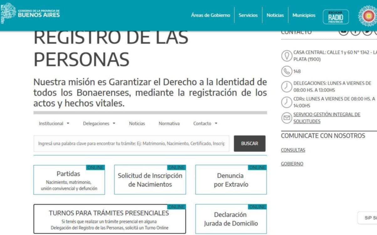 El Registro de las Personas reanuda la atención al público de manera presencial