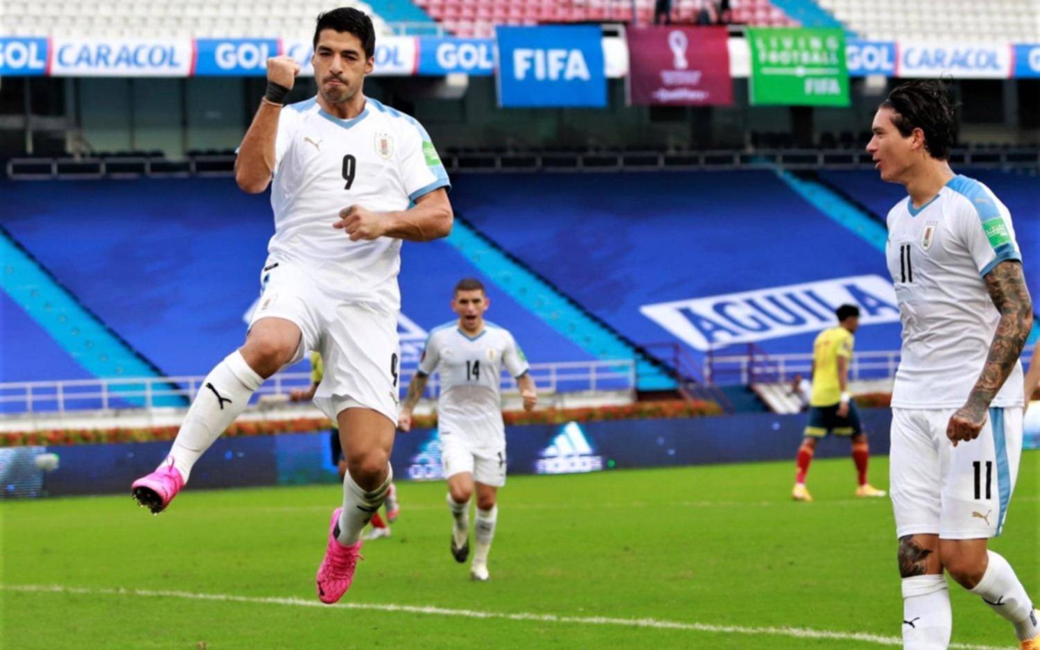 Uruguay goleó a Colombia en Barranquilla