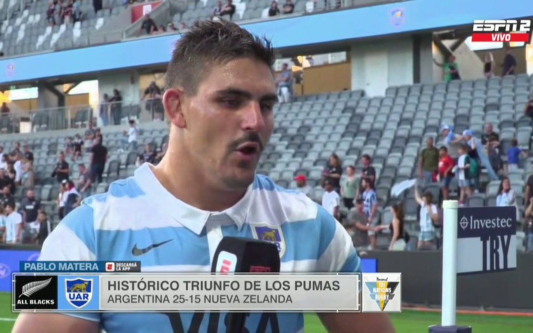 "Tenemos un equipo con mucha hambre" dijo Matera, el capitán de Los Pumas
