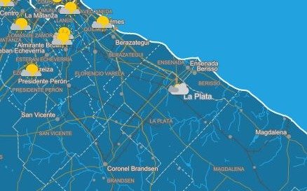 Domingo con cielo gris pero con  temperatura agradable en La Plata