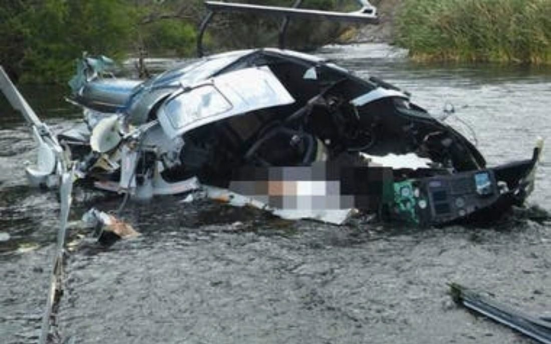 La muerte de Brito: confirman que el helicóptero cayó tras impactar con los cables de una tirolesa
