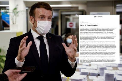 La carta de Macron sobre Diego “va directo al corazón”