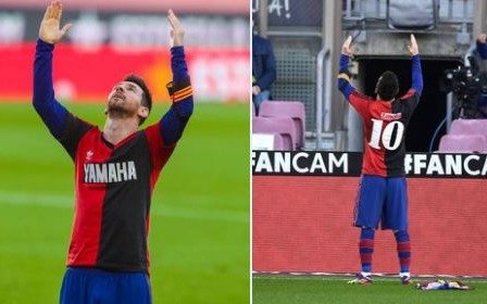 Inolvidable homenaje de Messi con el Barcelona: jugó con la 10 de Newell's y metió un golazo