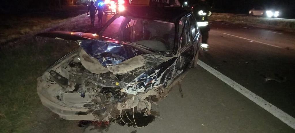 Por la noche, varios vehículos chocaron en cadena en la ruta 2 y quedó un saldo de 8 heridos