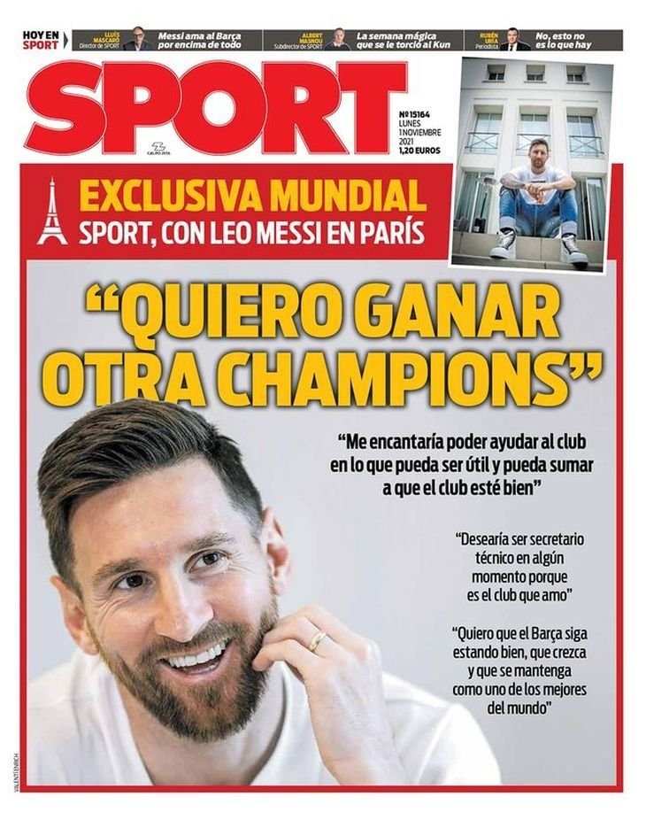 Messi admitió que le gustaría volver al Barcelona pero no como jugador