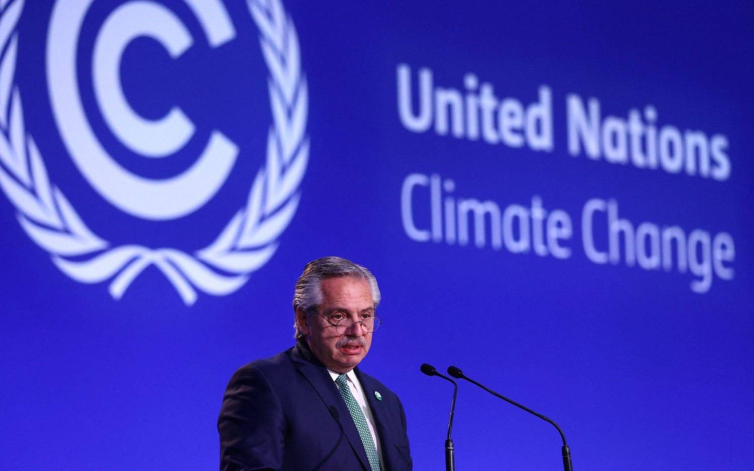 En Glasgow, Alberto Fernández pidió un "gran pacto de solidaridad ambiental"