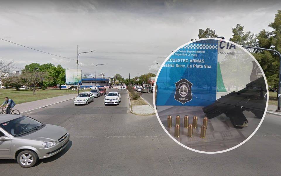 Una discusión de tránsito en 7 y 72 terminó un conductor sacando un arma de guerra