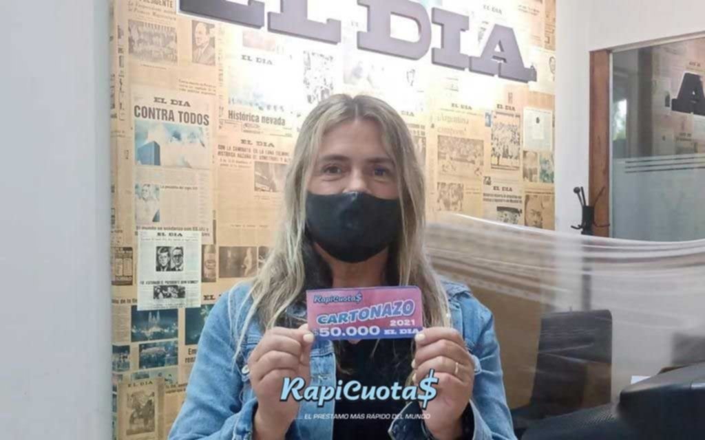Una ganadora se llevó los 100.000 pesos de la jugada del Cartonazo