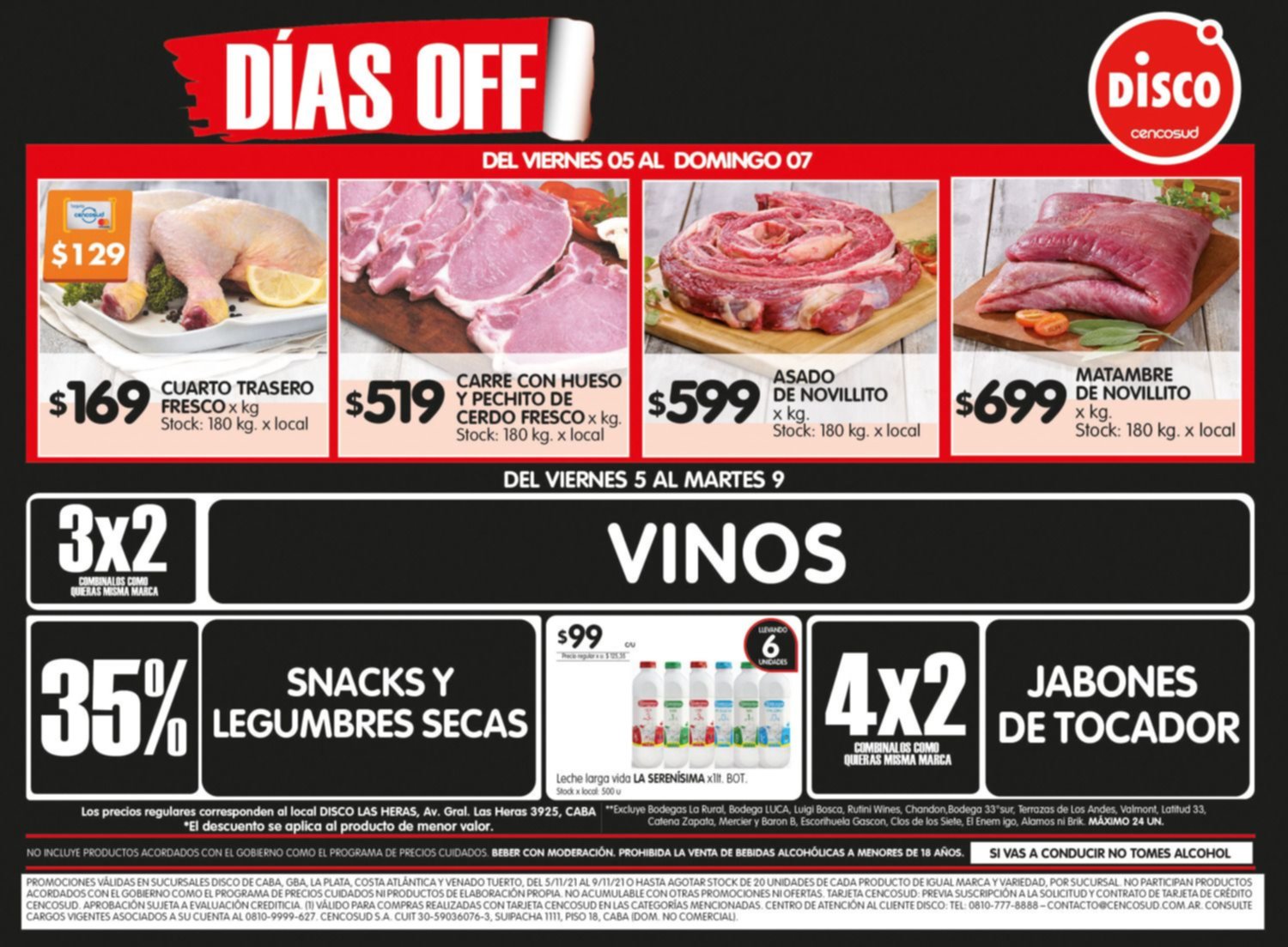 Volvieron los Días OFF del viernes 5 al domingo 7
